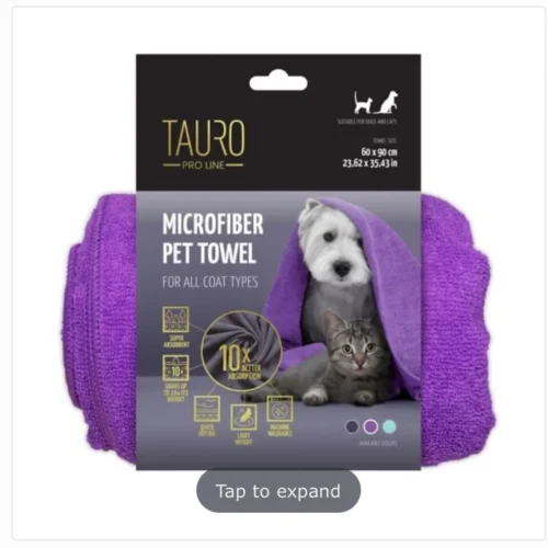 Mikrokuitupyyhe Tauro Pro Line, violetti